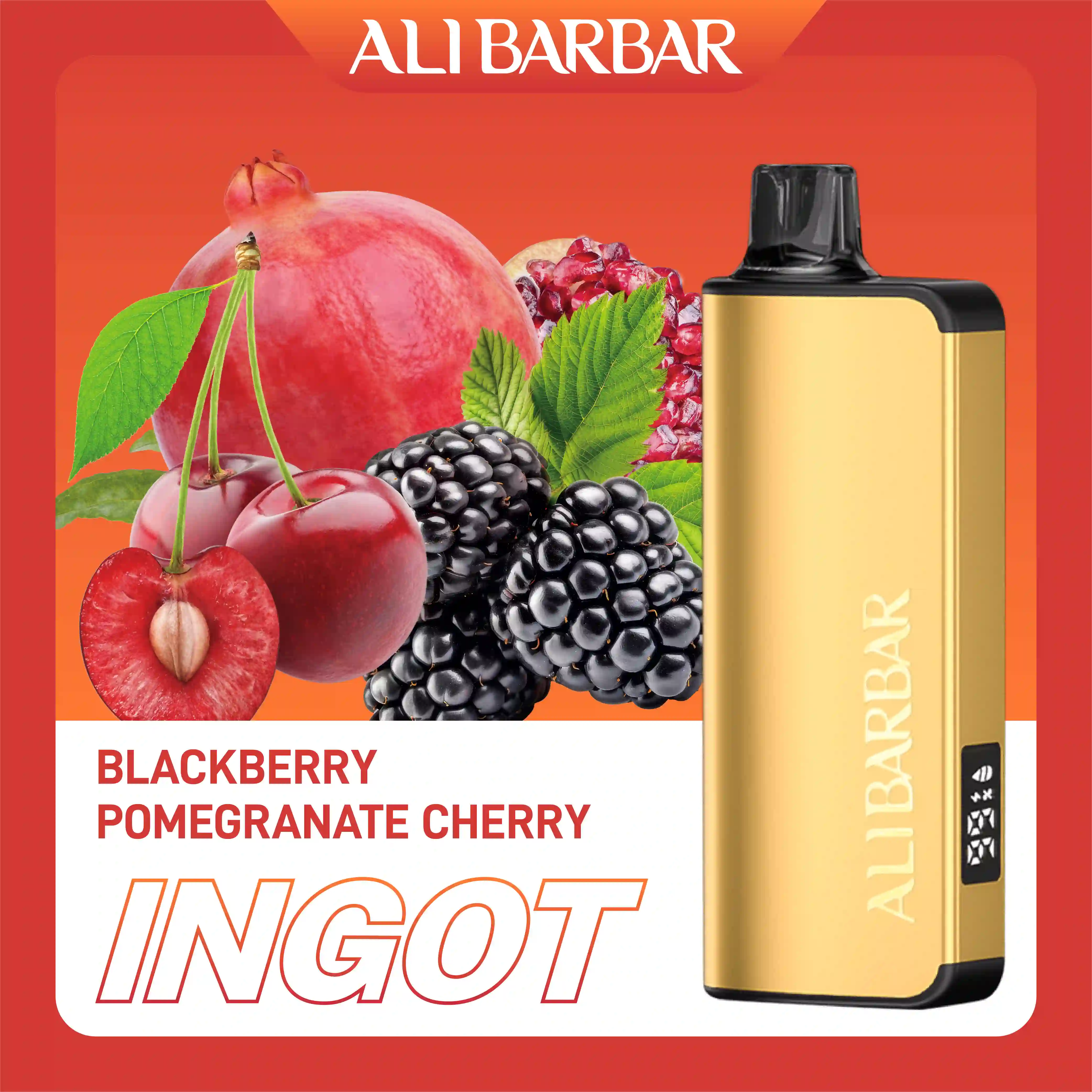 Alibarbar Ingot Blackberry Pomegranate Cherry 9000 Puffs
