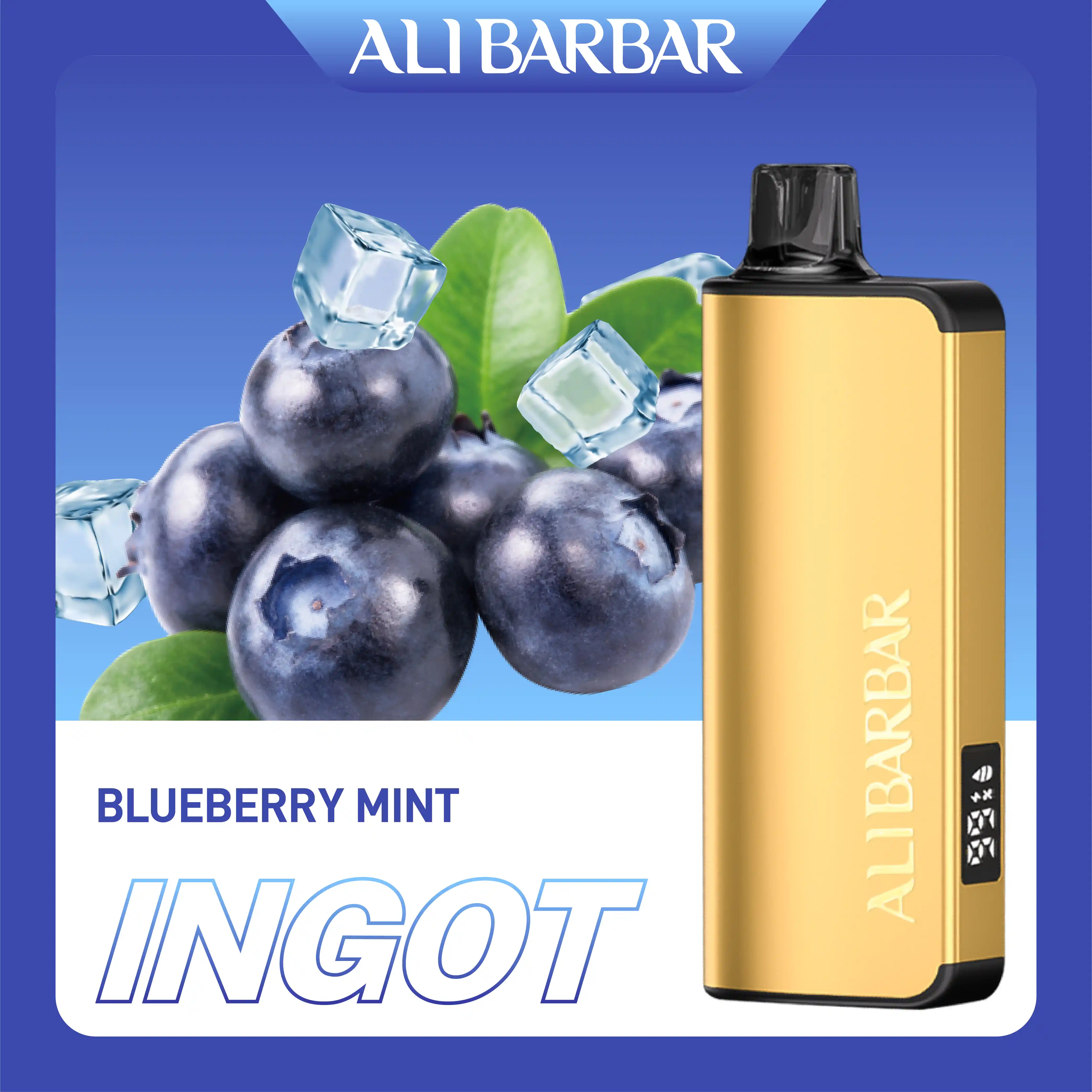Alibarbar Ingot Blueberry Mint 9000 Puffs