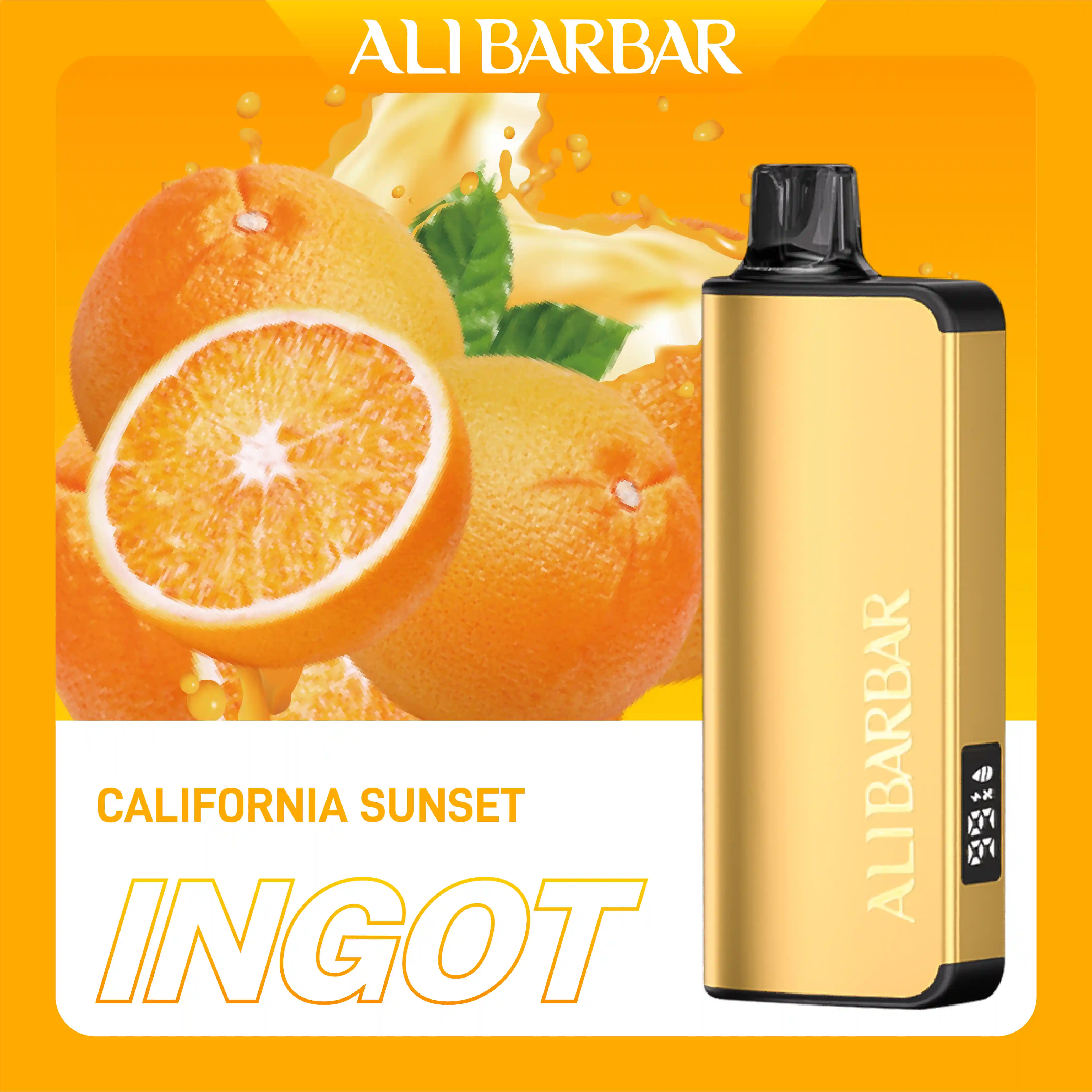 Alibarbar Ingot California Sunset 9000 Puffs