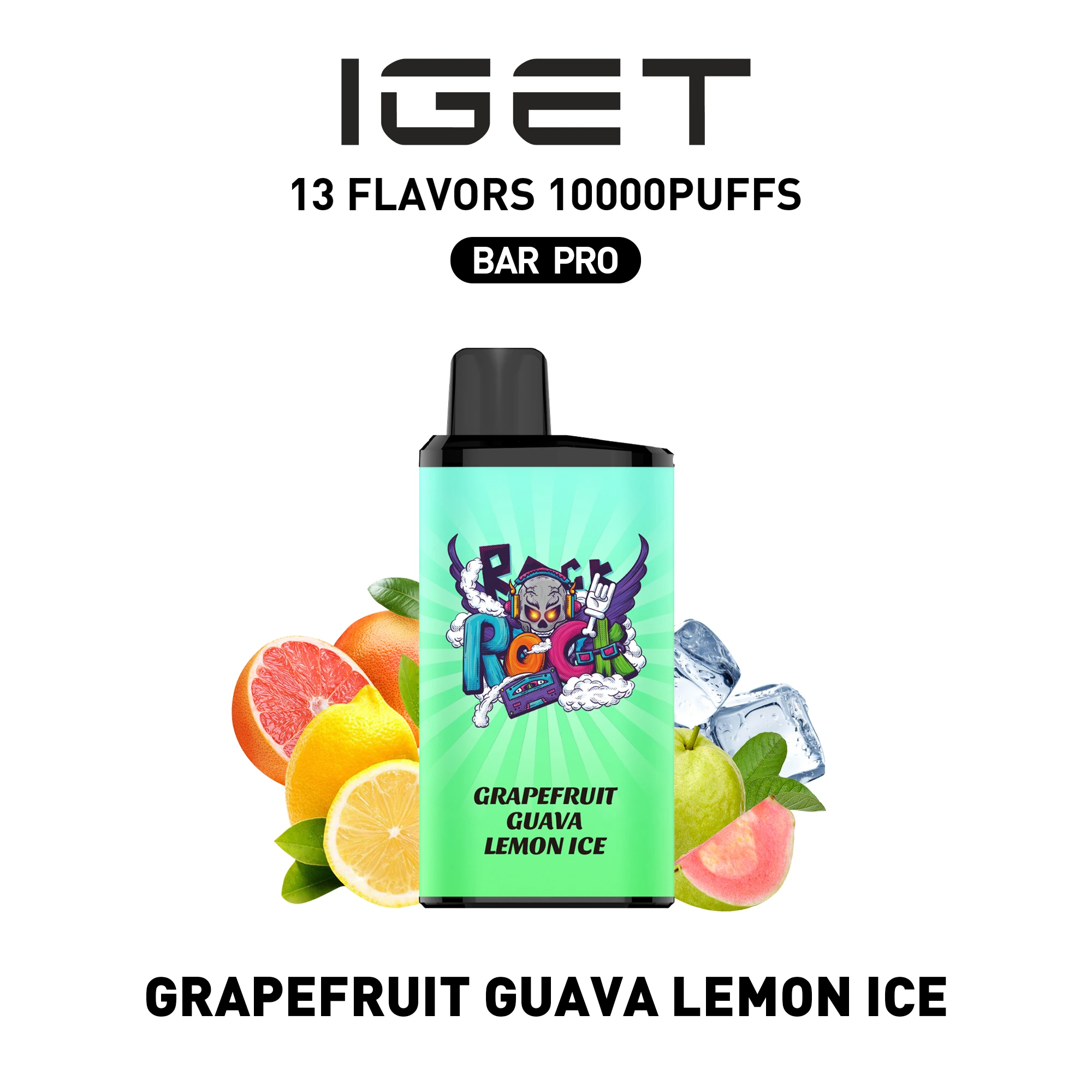 IGET Bar Pro Grapefruit Guava Lemon Ice 10000 Puffs
