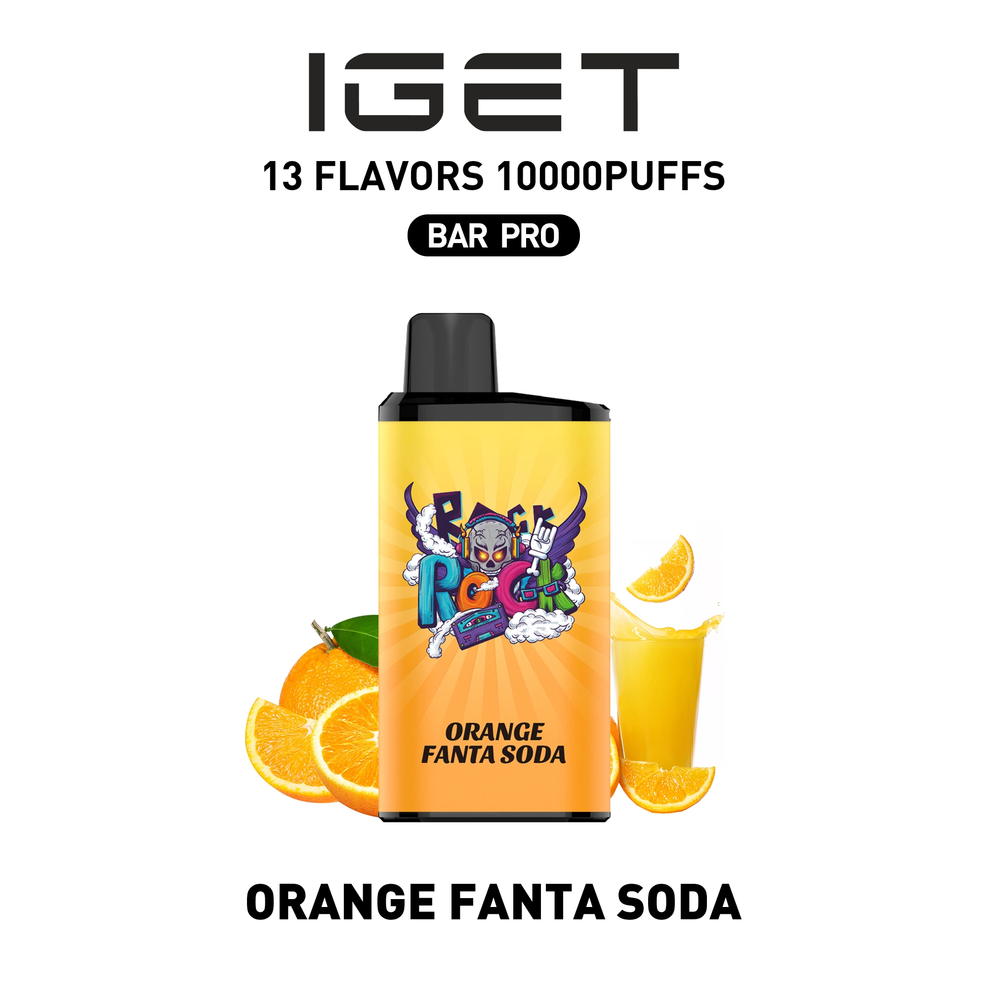 IGET Bar Pro Orange Fanta Soda 10000 Puffs