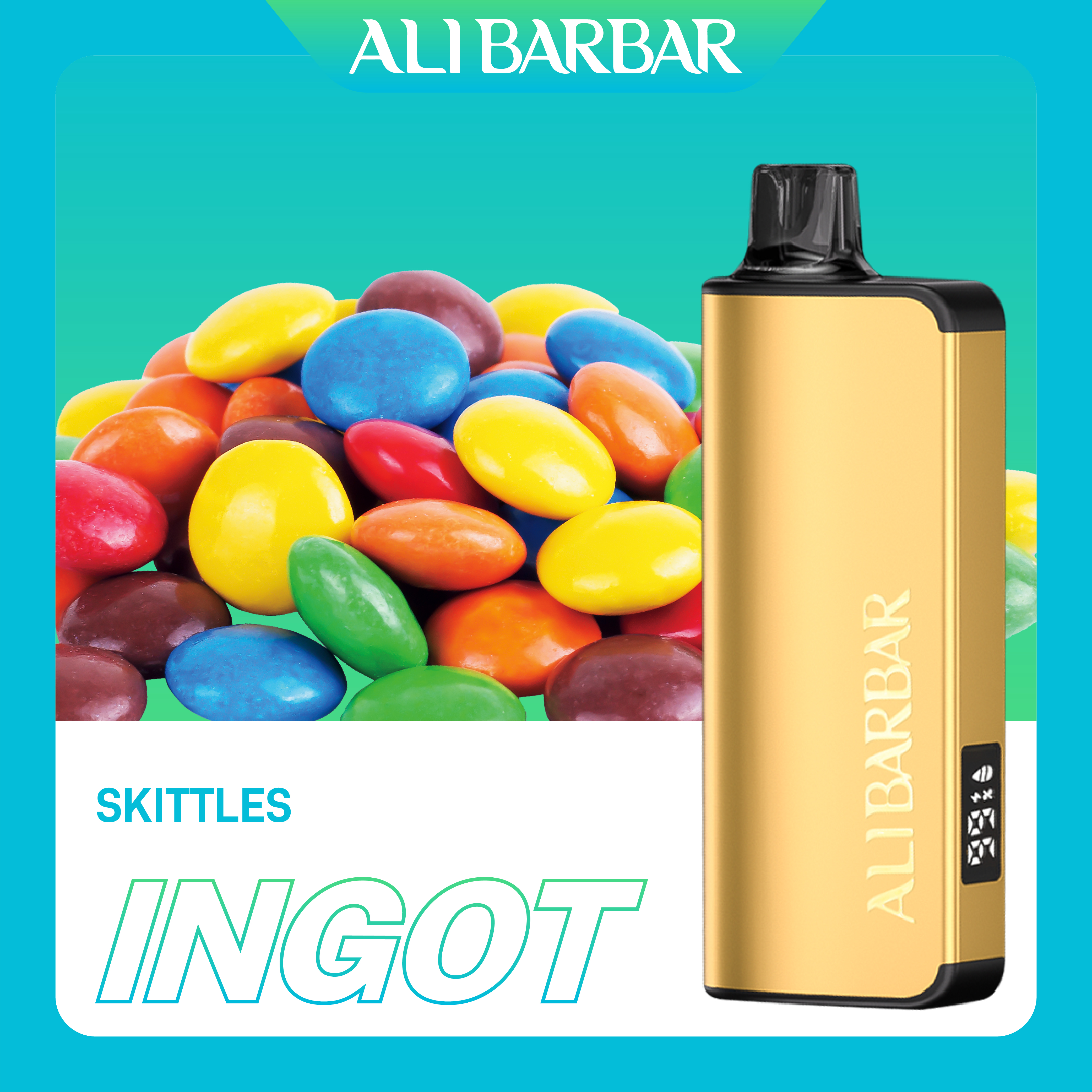 Alibarbar Ingot Skittles 9000 Puffs